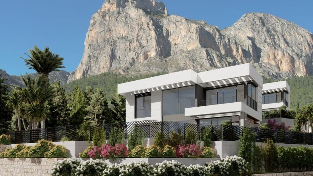 Nieuwbouw Villa Te koop in Polop in Spanje, gelegen aan de Costa Blanca-Noord