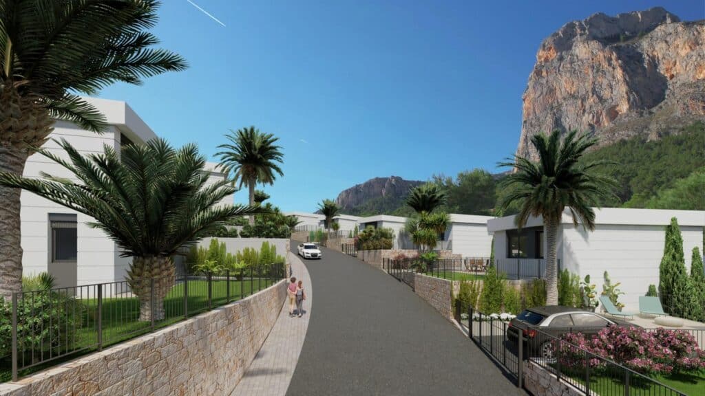 Nieuwbouw Villa Te koop in Polop in Spanje, gelegen aan de Costa Blanca-Noord