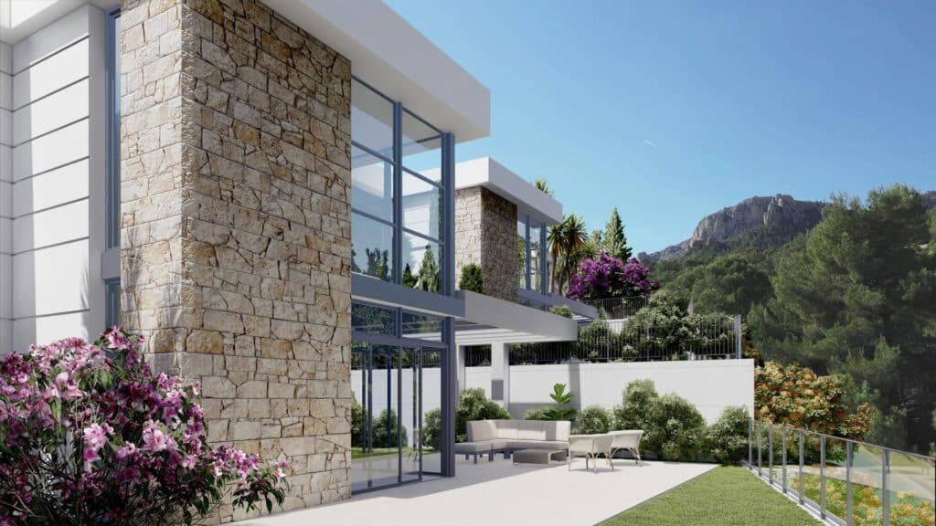 Nieuwbouw Villa Te koop in Polop in Spanje, gelegen aan de Costa Blanca-Noord