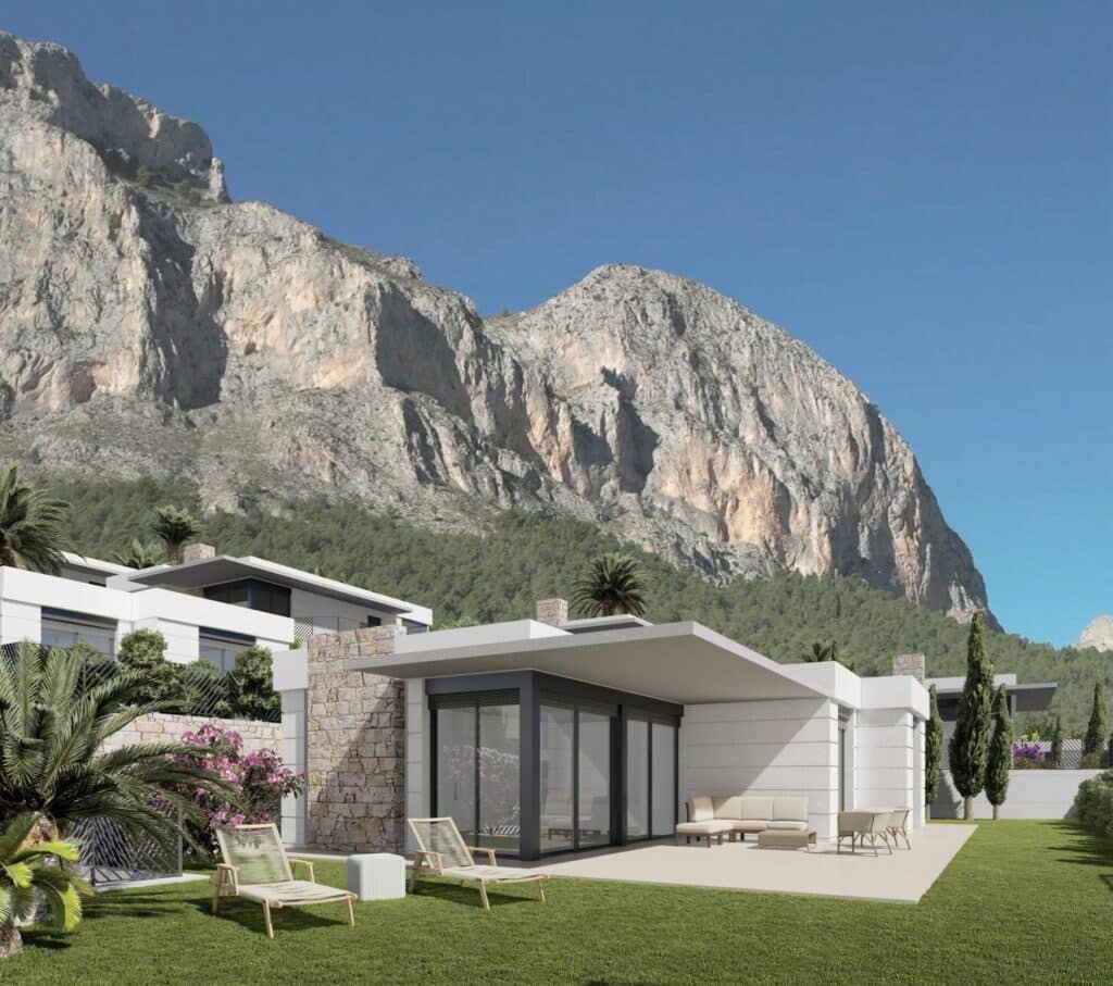 Nieuwbouw Villa Te koop in Polop in Spanje, gelegen aan de Costa Blanca-Noord