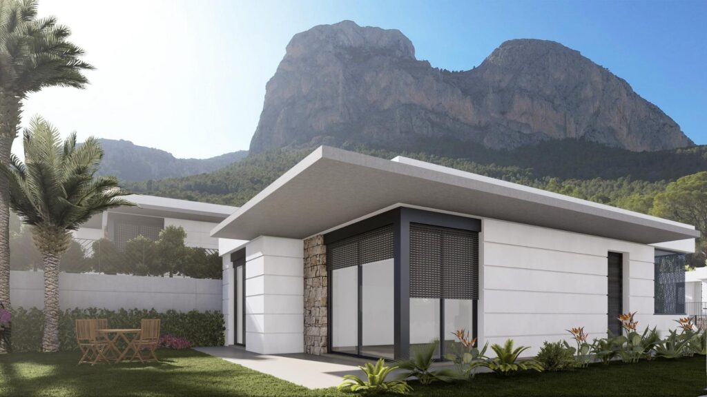 Nieuwbouw Villa Te koop in Polop in Spanje, gelegen aan de Costa Blanca-Noord