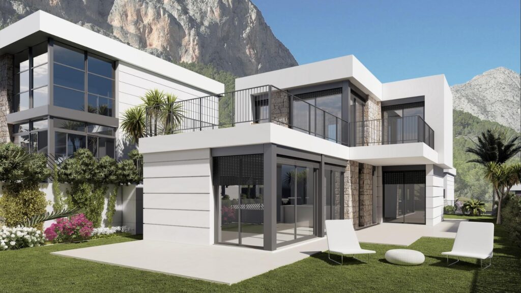Nieuwbouw Villa Te koop in Polop in Spanje, gelegen aan de Costa Blanca-Noord