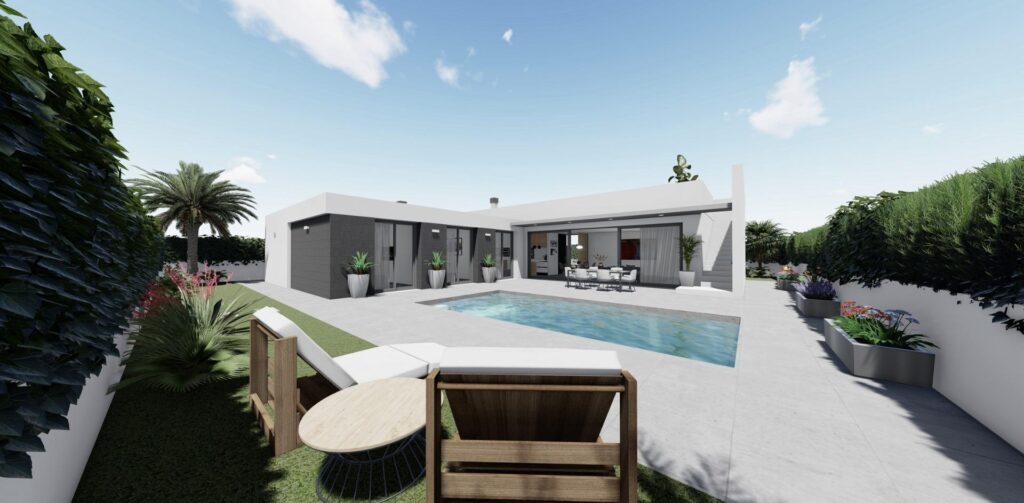 Nieuwbouw Villa Te koop in San Juan De Los Terreros in Spanje, gelegen aan de Costa de Almería