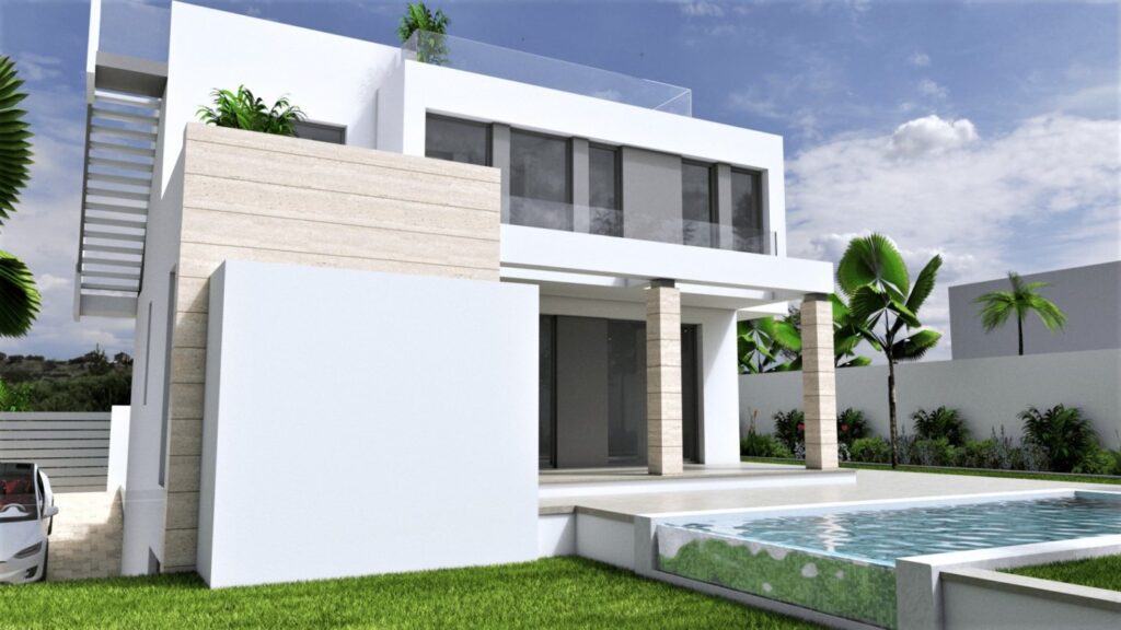 Nieuwbouw Villa Te koop in Torrevieja in Spanje, gelegen aan de Costa Blanca-Zuid