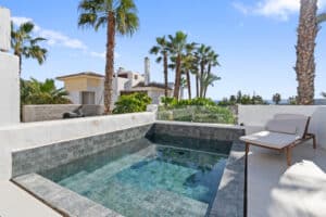 Zwembad van in Estepona in Spanje, gelegen aan de  Costa del Sol-West