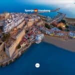 Luchtfoto van Peniscola aan de Costa Azahar