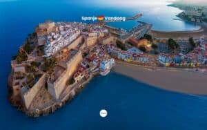 Luchtfoto van Peniscola aan de Costa Azahar