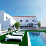 Gemeenschappelijk zwembad van in Rafal in Spanje, gelegen aan de  Costa Blanca-Zuid
