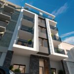 Vooraanzicht van nieuwbouw appartement in Torrevieja in Spanje, gelegen aan de  Costa Blanca-Zuid
