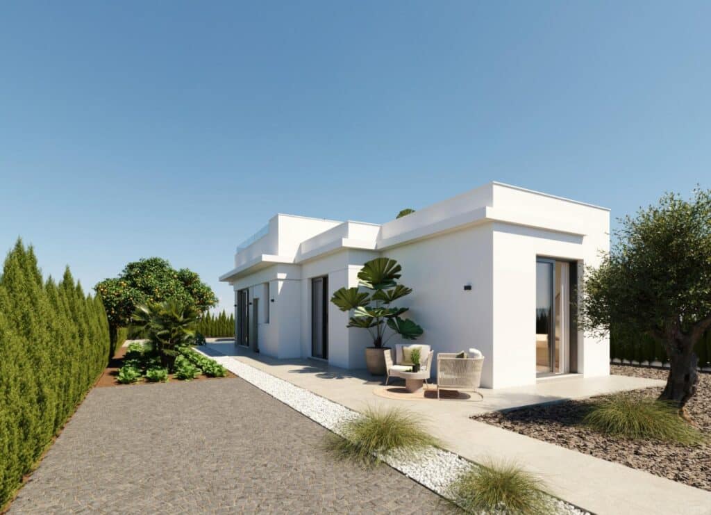 Nieuwbouw Villa Te koop in Fuente Álamo de Murcia in Spanje, gelegen aan de Costa Cálida