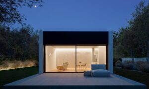 Terras en vooraanzicht van in Alfaz del Pi in Spanje, gelegen aan de  Costa Blanca-Noord