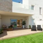 Terras van nieuwbouw appartement in Algorfa in Spanje, gelegen aan de  Costa Blanca-Zuid