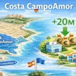 AI beeld dat symoboliek staat voor de verschillen tussen Campoamor en Orihuela
