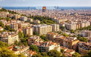 AI-luchtfoto van Barcelona
