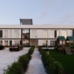 Vooraanzicht van nieuwbouw appartement in Finestrat in Spanje, gelegen aan de  Costa Blanca-Noord