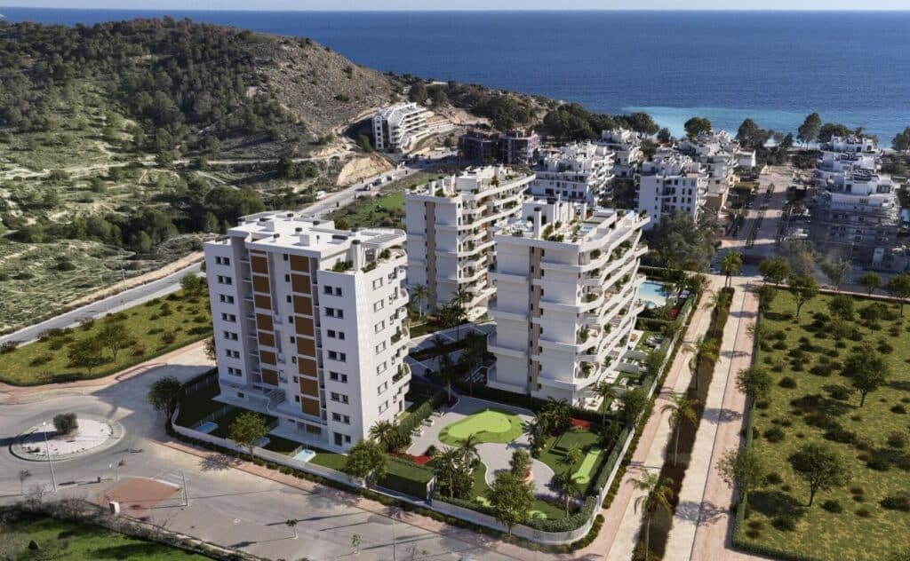 Nieuwbouw Appartement Te koop in Villajoyosa in Spanje, gelegen aan de Costa Blanca-Noord