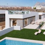 Luchtfoto van in Finestrat in Spanje, gelegen aan de  Costa Blanca-Noord