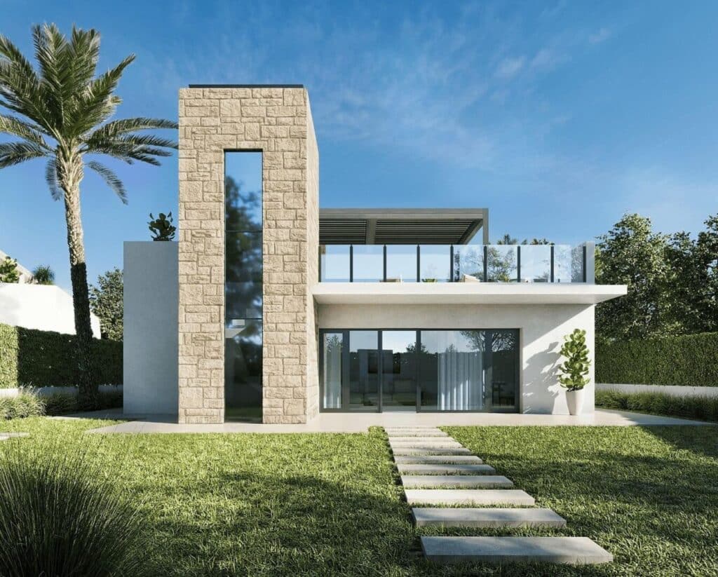 Vooraanzicht van in Lorca (30800) in Spanje, gelegen aan de  Costa Cálida