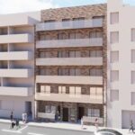 Vooraanzicht van in Torrevieja in Spanje, gelegen aan de  Costa Blanca-Zuid