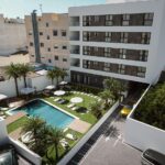 Luchtfoto van nieuwbouw appartement in Guardamar Del Segura in Spanje, gelegen aan de  Costa Blanca-Zuid