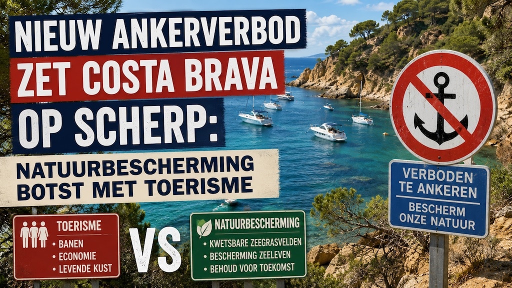 Nieuw ankerverbod visueel voorgesteld met een baai en tekst