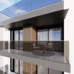 Terras van nieuwbouw appartement in Guardamar Del Segura in Spanje, gelegen aan de  Costa Blanca-Zuid