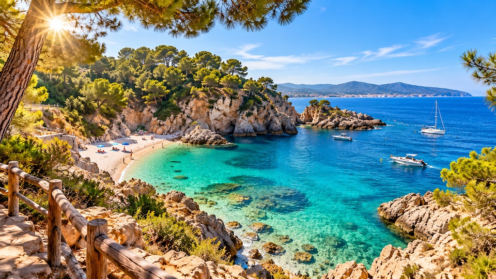 Een kleine baai aan de Costa Brava
