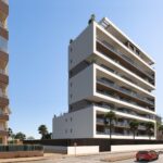 Vooraanzicht van nieuwbouw appartement in Guardamar Del Segura in Spanje, gelegen aan de  Costa Blanca-Zuid