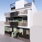 Vooraanzicht van nieuwbouw appartement in Pilar De La Horadada in Spanje, gelegen aan de  Costa Blanca-Zuid