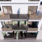 Vooraanzicht van nieuwbouw appartement in Pilar De La Horadada in Spanje, gelegen aan de  Costa Blanca-Zuid