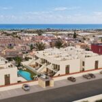 Luchtfoto van nieuwbouw appartement in Pilar De La Horadada in Spanje, gelegen aan de  Costa Blanca-Zuid