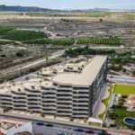 Luchtfoto van nieuwbouw appartement in San Miguel De Salinas in Spanje, gelegen aan de  Costa Blanca-Zuid