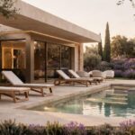 Terras en zwembad van nieuwbouw villa in La Romana in Spanje, gelegen aan de  Costa Blanca-Zuid