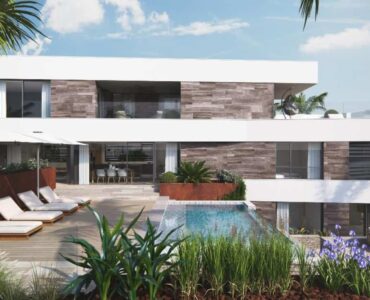 Vooraanzicht Nieuwbouw Villa Te koop in Cabo De Palos in Spanje, gelegen aan de Costa Cálida